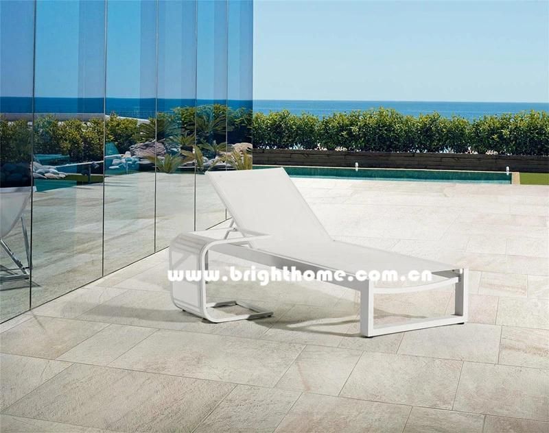 Hot Sale Aluminum and Textilene Outdoor Sun Lounger