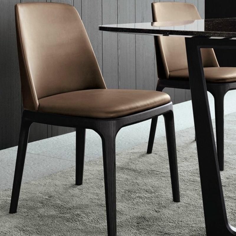 Nova Hot Sell Factory Wholesale Dining Room Furniture Leather Hotel Dining Chair