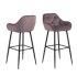 Modern Bar Stools and Restaurant Dining Chair Sets Velvet Fabric Bar Chair