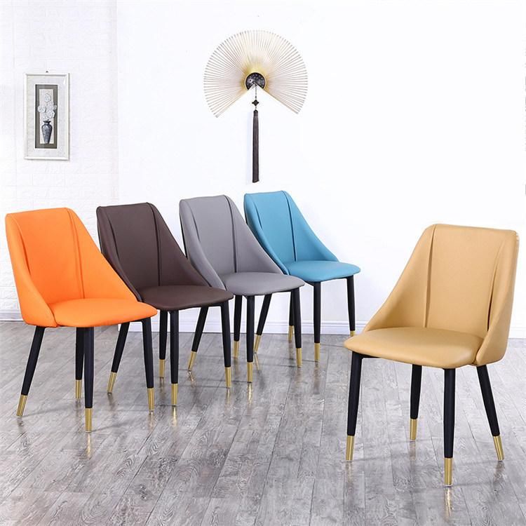 New Design of PU Leather Dining Chair for Dining Room Coffee Shop Restaurant Office