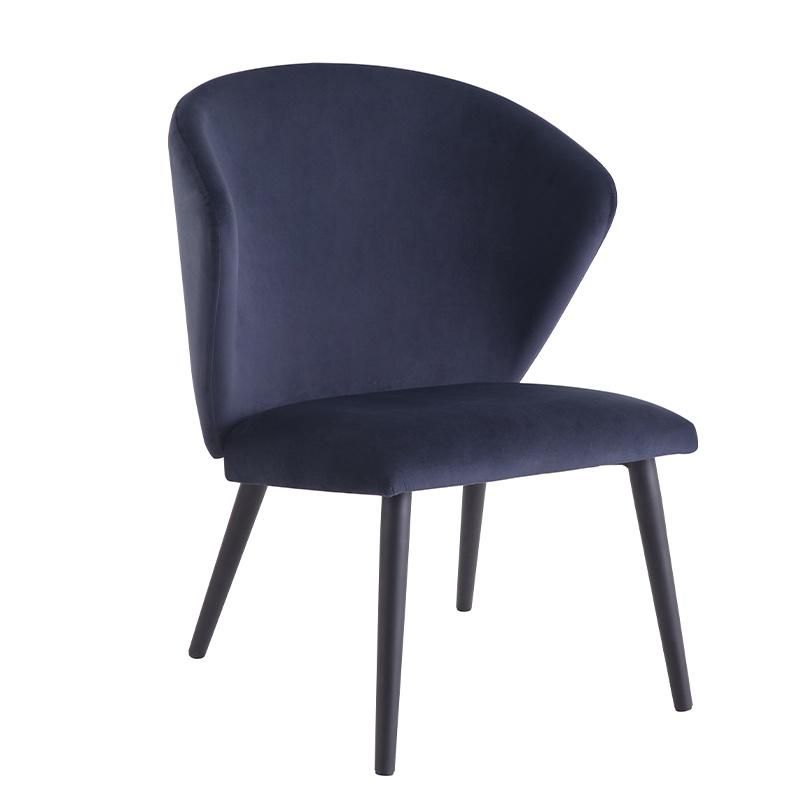 Hot Sale Metal Leg Chair Comfortable Fabric Dining Chair Wholesale Armless Chair Home Furniture Leisure Chair