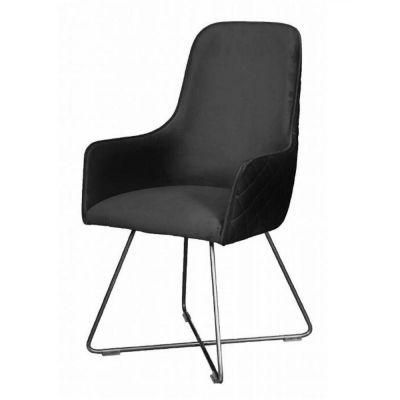 Modern Iron Frame Designer Fabric Dining Chair for Hotel Cafes and Restaurants Dining Chair