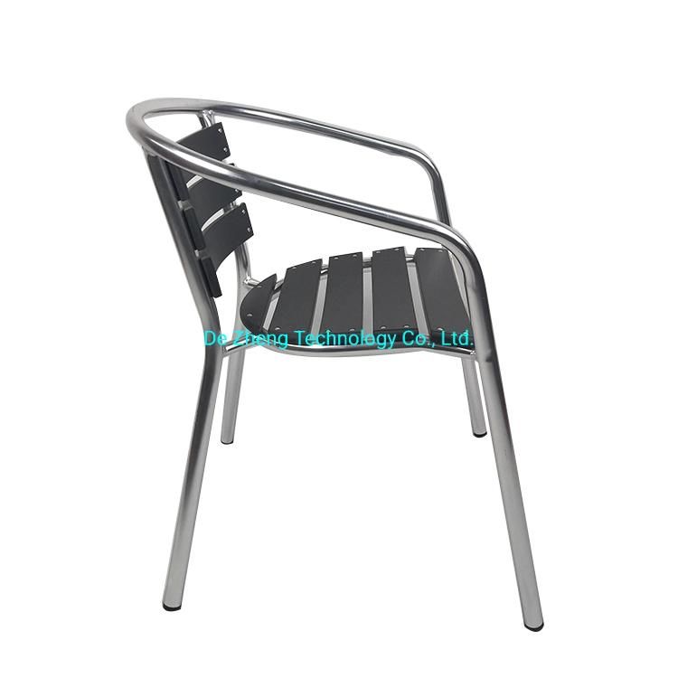 High Quality Simple Commercial French European Roof Pool Outdoor Cafe Dining Chair Set