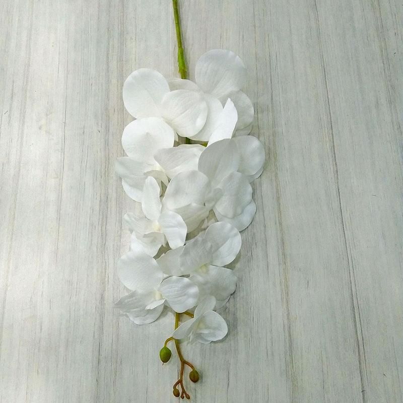 Wholesale Fabric Vanda Orchid Single Artificial Orchids Flower for Weddig Decoration