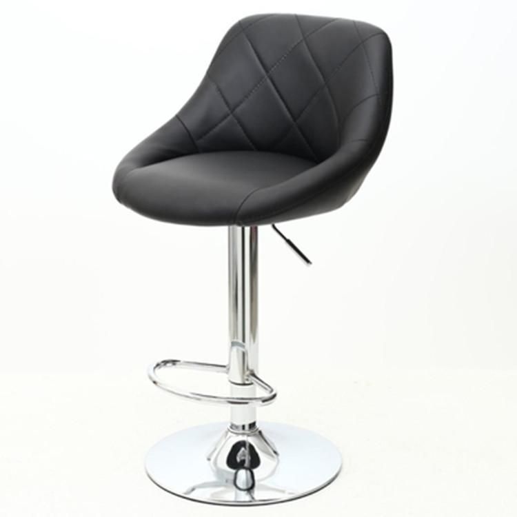 Metal Lift Chair Leather Dining Chair Modern Bar Chair