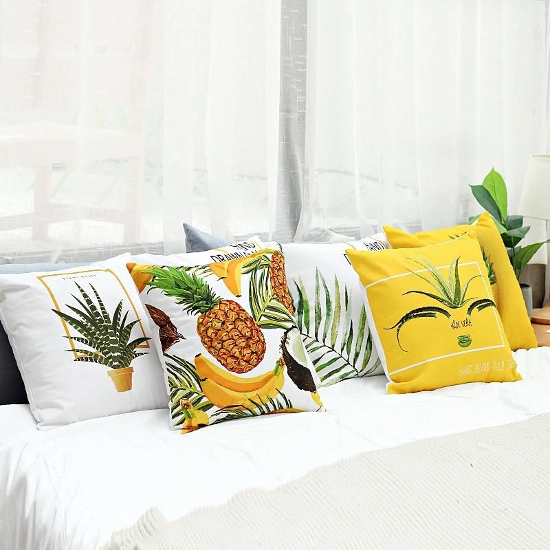 Fashionable Printing Summer Throw Cushion on Sofa