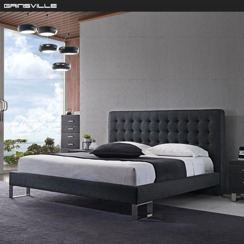 Bedroom Furniture Upholstered Bed Fabric Bed Wall Bed Gc1633