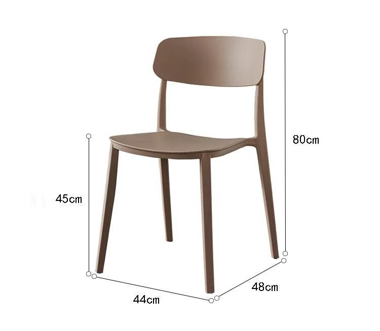 Modern Living Room Furniture Restaurant PP Plastic Dining Chairs