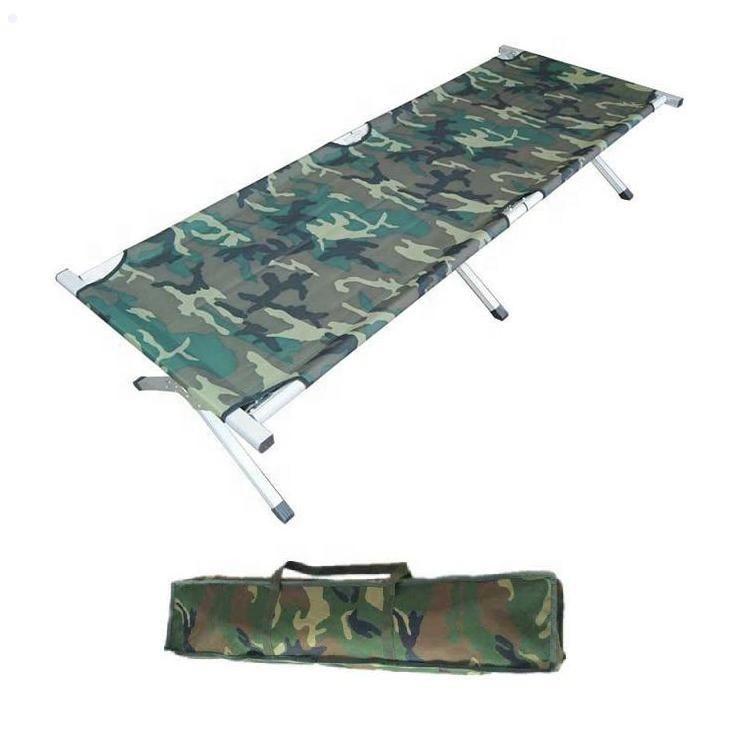 Portable Folding Camping Beach Bed Cot Single Metal Sale Adult Outdoor Luxury Sleeping Folding Camping Bed