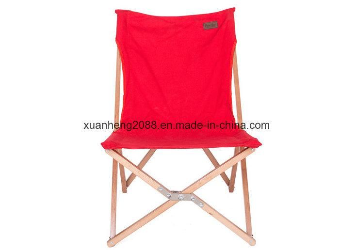 Wooden Beach Folding Adjustable Chair Commercial Indoor and Outdoor Chaise Lounger