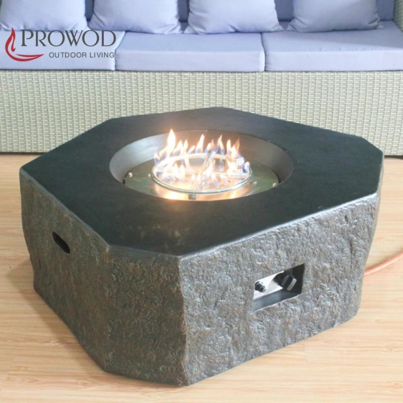 Natural Stone Texture Surface Fire Pit Table/Concrete Fire Table