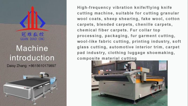 CNC Textile Cloth Cutting Machine Oscillating Knife Fabric Cutting Machine