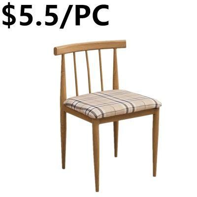 Event Party Restaurant Furniture Fabric Metal Armrest Dining Chair