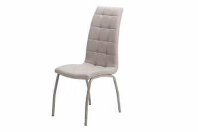 Modern PU Chrome Leg Dining Chair, Hotel Chair