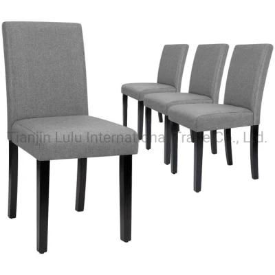 Restaurant Dining Chair Fabric Dinging Chairs with Wood Legs for Restaurant