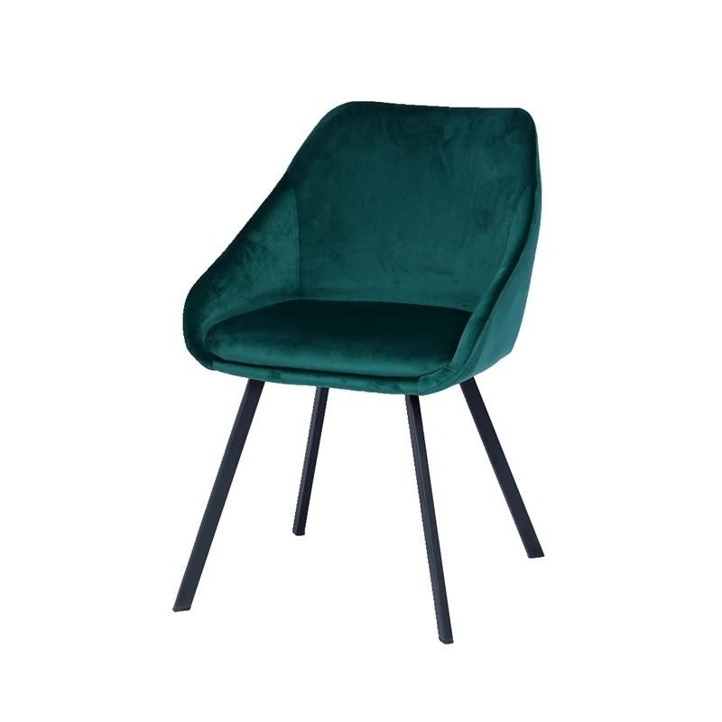 Chinese Supplier Cheap Price Home Furniture Velvet Modern Fabric Dining Chair