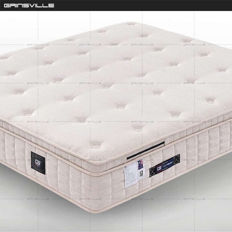 Gainsville Wholesale Hot Sale in USA Knitted Fabric Pillow Top King Pocket Spring Mattress