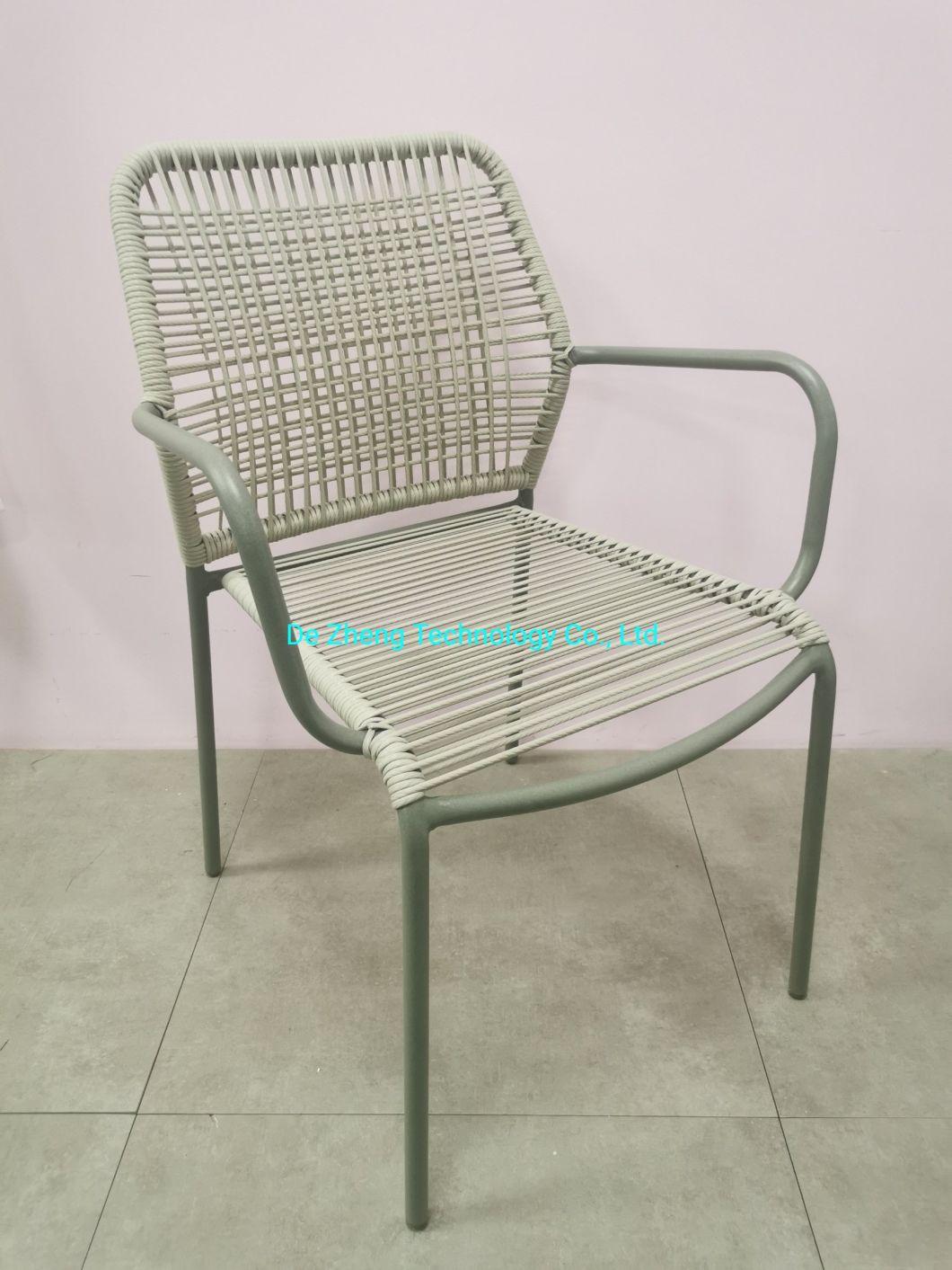 Wholesale Price Aluminum PE Rattan Handcraft Dining Sets 4 Chairs Patio Garden Rattan Modern Balcony Furniture Outdoor