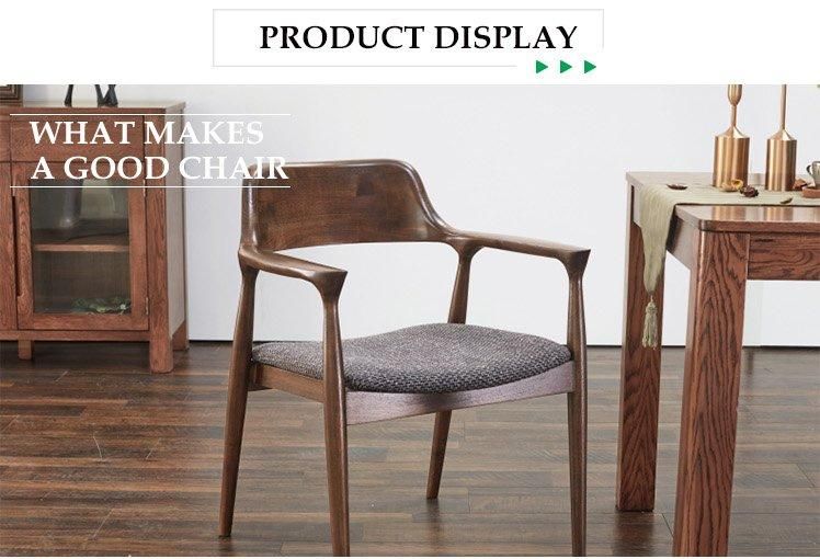 Furniture Modern Furniture Chair Home Furniture Living Room Furniture Restaurant Household Furniture Armrest Solid Wood Dining Room Chairs Set