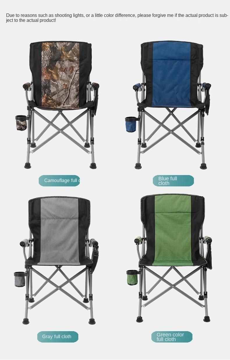 Outdoor Camping Chair Portable Folding Fishing Gear Fishing Chair Camping Self Driving Leisure Green Fishing Chair