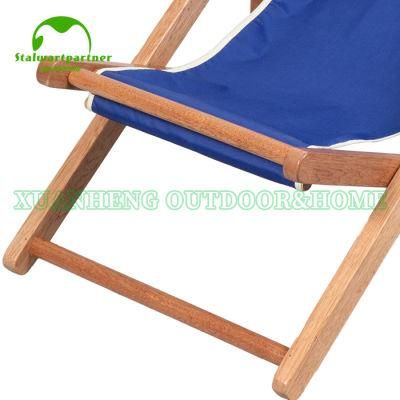 Folding Wood Canvas Relax Sling Chair