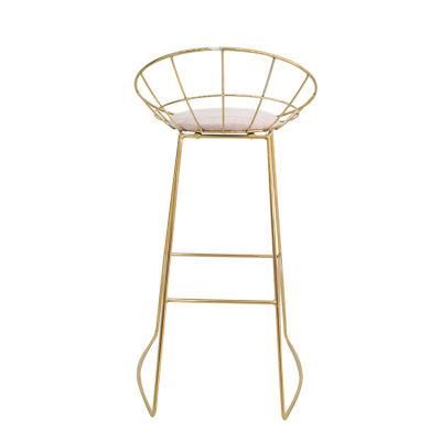 Wholesale Modern Bar Furniture Iron Legs Metal Frame Bar Stool