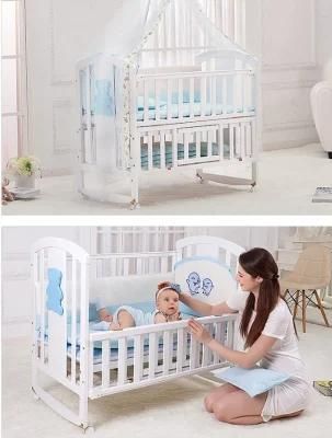 Manufacturers Wholesale High Quality Minimalist Luxurious Wooden Baby Crib 2022