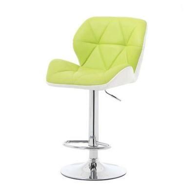 Modern Furniture Counter Bar Chair PU Leather Upholstered Swivel Rotating Bar Chair for Dining