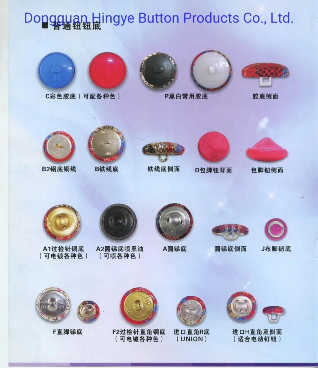 Fabric Covered Button Aluminum Fabric Cover Button Self Covered Button Shank for Furniture and Garment Clothes