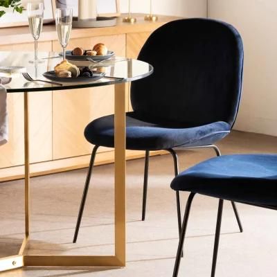 Free Sample Cheap Classic 4 Seater Modern Fiber Glass Top Dining Table Set/Dining Table and Chair