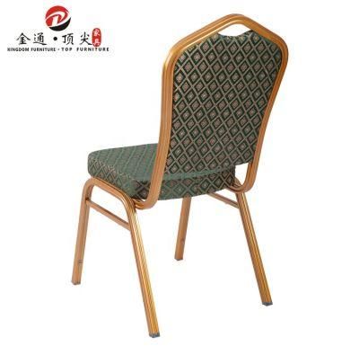 Hotel Event Stackable Gold Rental Dining Metal Banquet Chairs Modern Furniture