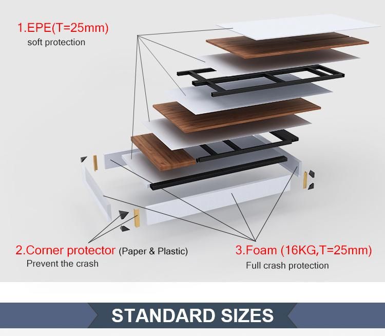 Foshan Furniture Premium Quality L Shaped Top Simple Modern Style Decent Steady Table Office Desk