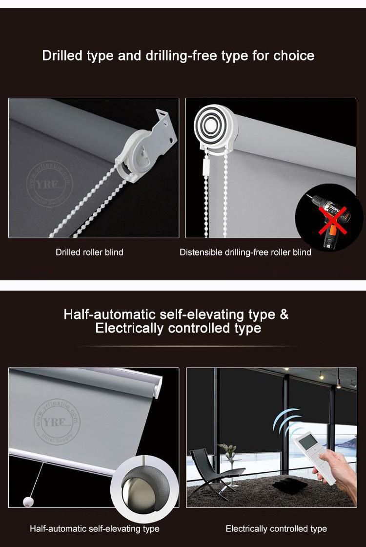 Factory Price Fire Protection Waterproof Windproof UV Protection Smart Cortinas Roller Blind