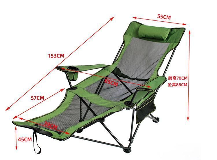 Paint Process 600d Fabric Portable and Stowable Portable Folding Sofa Chair Director Outdoor Folding Chairs with Carry Bag