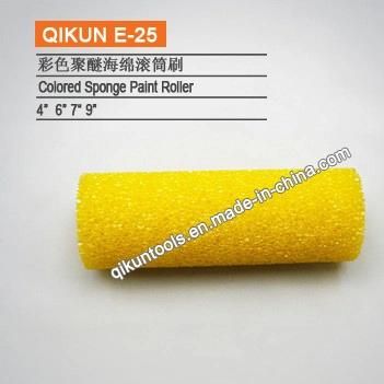 E-23 Hardware Decorate Paint Hand Tools Acrylic Fabric Paint Roller Single Flat Cap Foam Roller