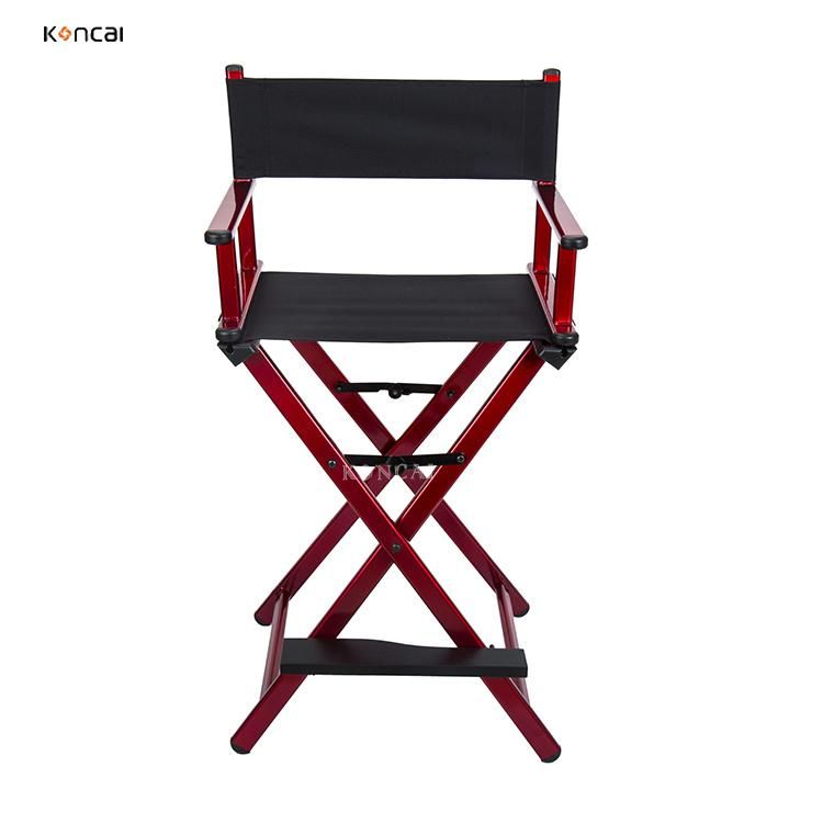 Koncai Professional Salon Hairdressing Aluminium Makeup Chair Folding Make up Director Chair