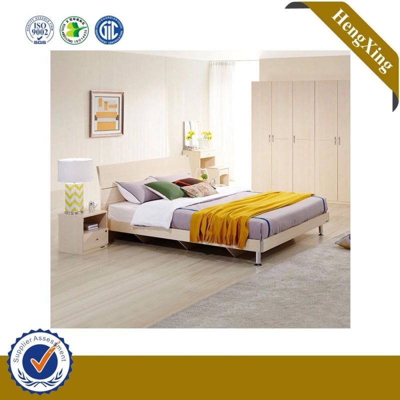 Modern Wooden MDF White Double King Size Bed