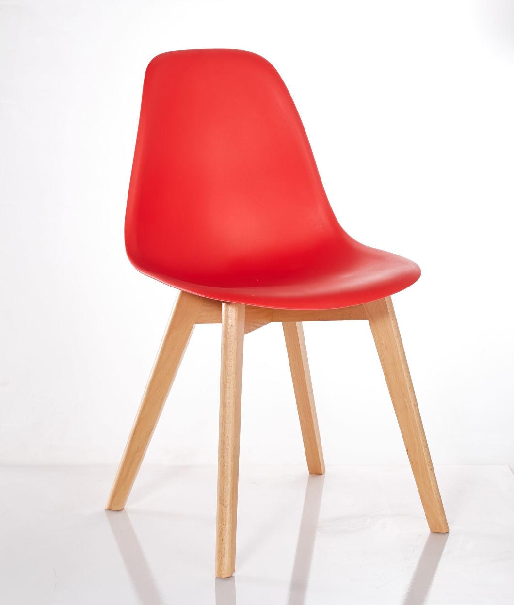 Modern Fashion Wood Plastic Chair for Adult High Back Leisure Conference Reception Restaurant Training Plastic Dining Chair