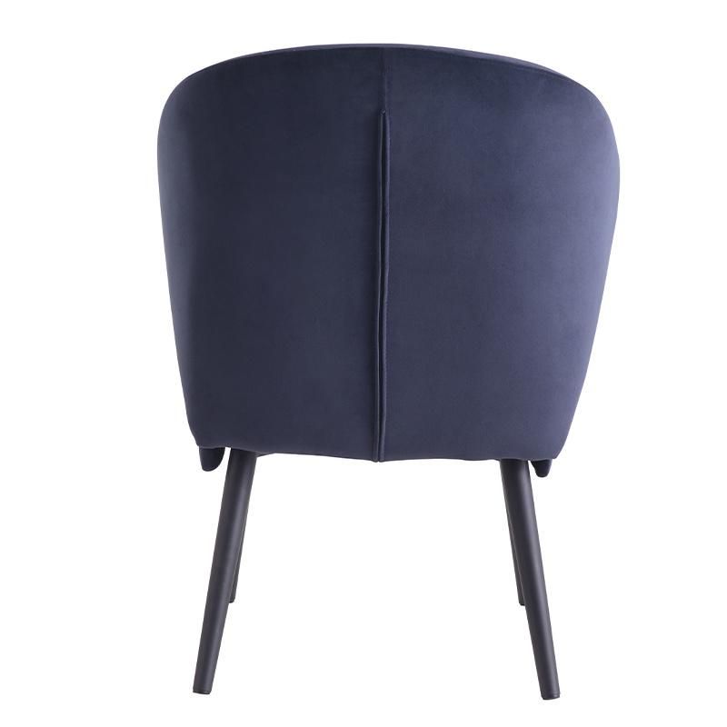 Wholesale Supplier Restaurant Armrest Velvet Fabric Dining Room Chair