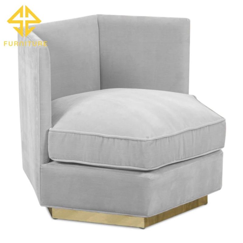 Modern Design Hotel Lounge Accent Fabric Armchair