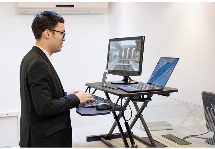 Laptop Stand Folding Standing Desk High Quality Office Furniture Height Adjustable Folding Laptop Desk Stand up Desk Computer