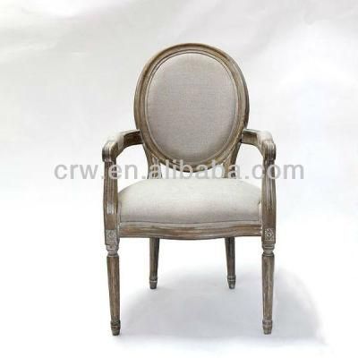 Rch-4011-1 Dining Chair Fabric Arm Chair Louis Ghost Chair