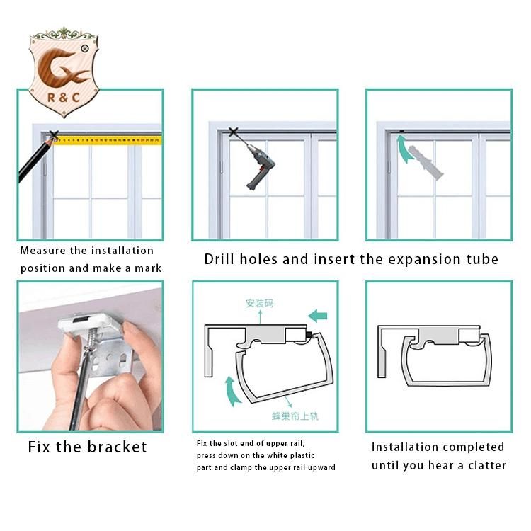 Top Down Bottom up Cellular Blind Automatic Cordless Honeycomb Blinds