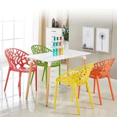 Multifunction Home Furniture Lounge Chair Plastic Outdoor Stacking Plastic Visitor Chair Restaurant Cafe Dining Chairs