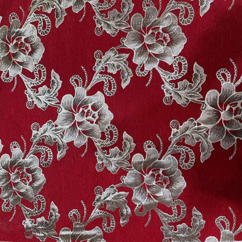 Polyester Chenille Jacquard Upholstery Fabric Sofa Fabrics Furniture Fabric Waistcoat Fabric (JAC006)