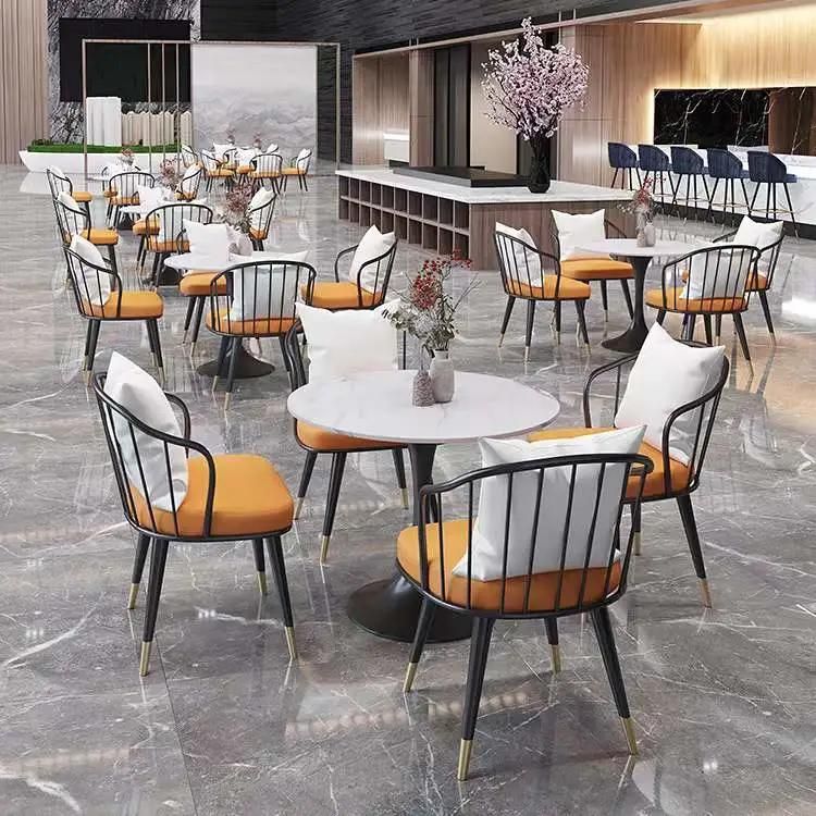 Modern Home Furniture Sets Metal Legs Velvet Dining Chairs