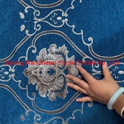 Polyester Chenille Jacquard Upholstery Fabric Sofa Fabrics Furniture Fabric Waistcoat Fabric (JAC007)