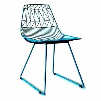 Gold Plating Metal Frame industrial Restaurant Leisure Chair Outdoor Stackable Birstro Dining Chair