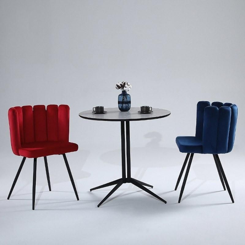 Modern Upholstered Velvet Fabric Living Room Dining Chairs