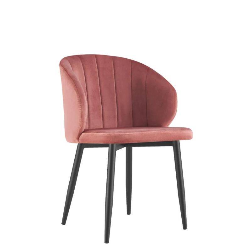 Popular Design Velvet Fabric Dining Chair for Restaurant